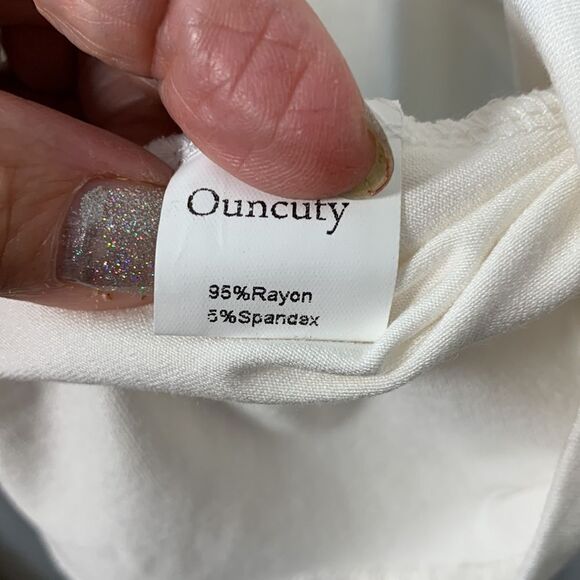 Ouncuty Size Large cream mini dress and/or tunic - Picture 5 of 6